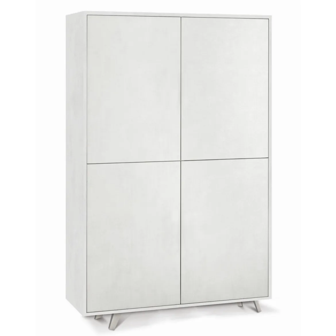 Armadio Credenza Madia Ripiani 4 Ante Soggiorno Bianco Mobile Ingresso