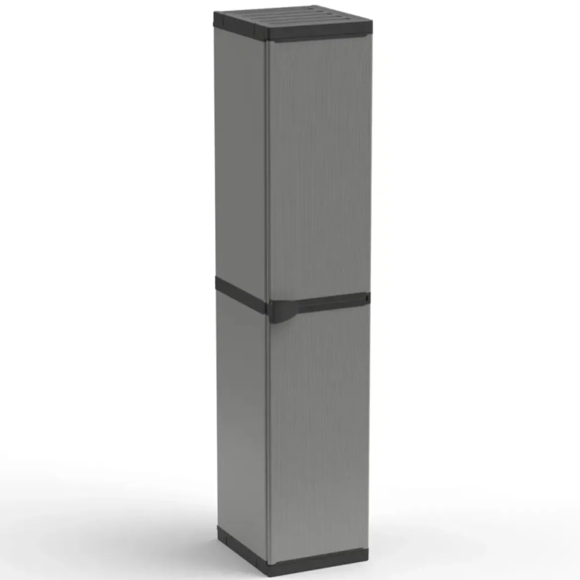 Armadio in PVC per Esterno Modulare con Ripiani da Balcone Giardino