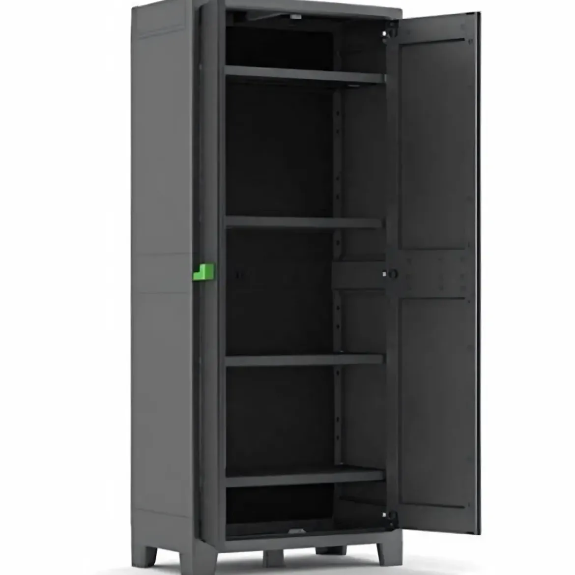 Armadio Keter Antracite Tuttopiani Resina Impermeabile Alto Organizer da Esterno