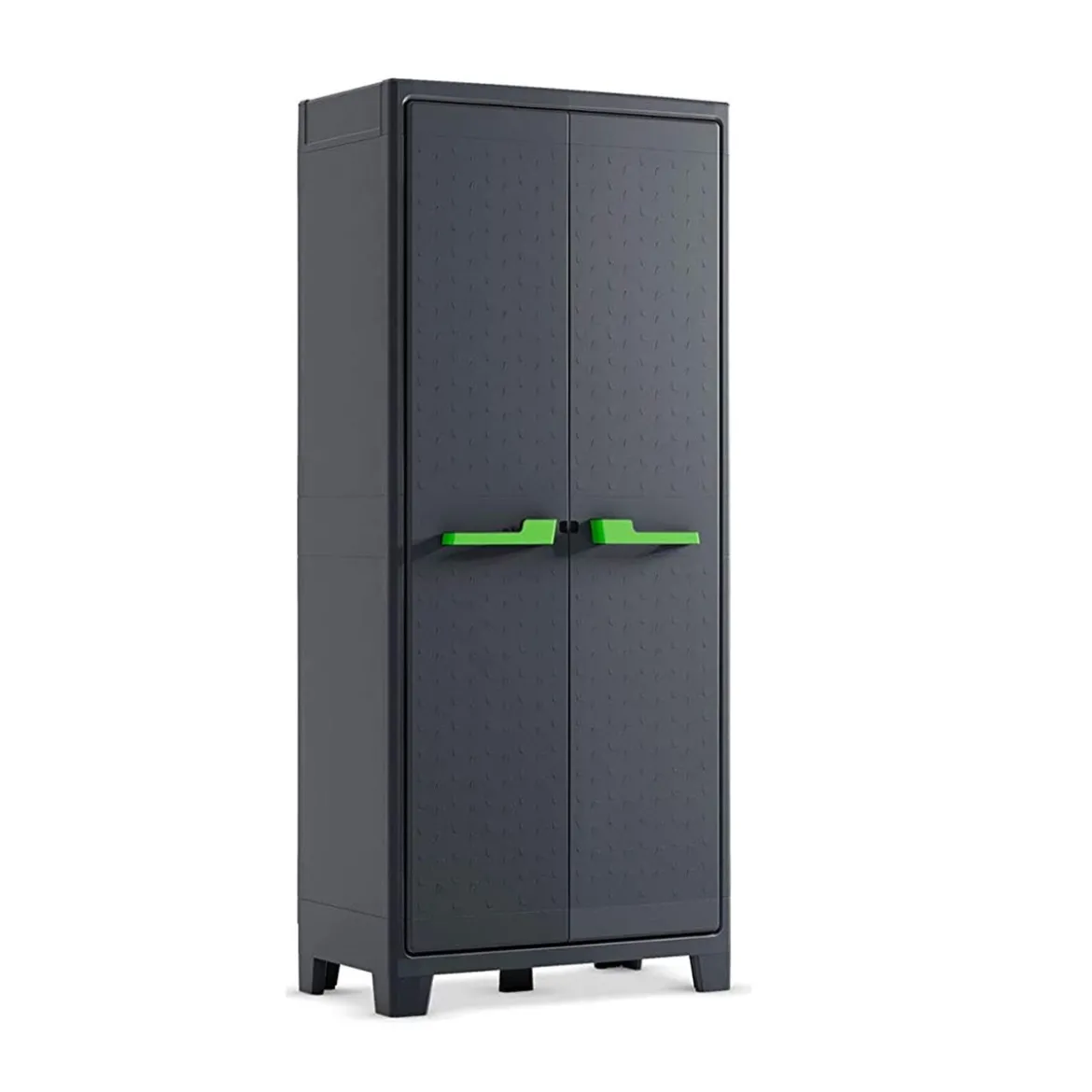 Armadio Keter Antracite Tuttopiani Resina Impermeabile Alto Organizer da Esterno