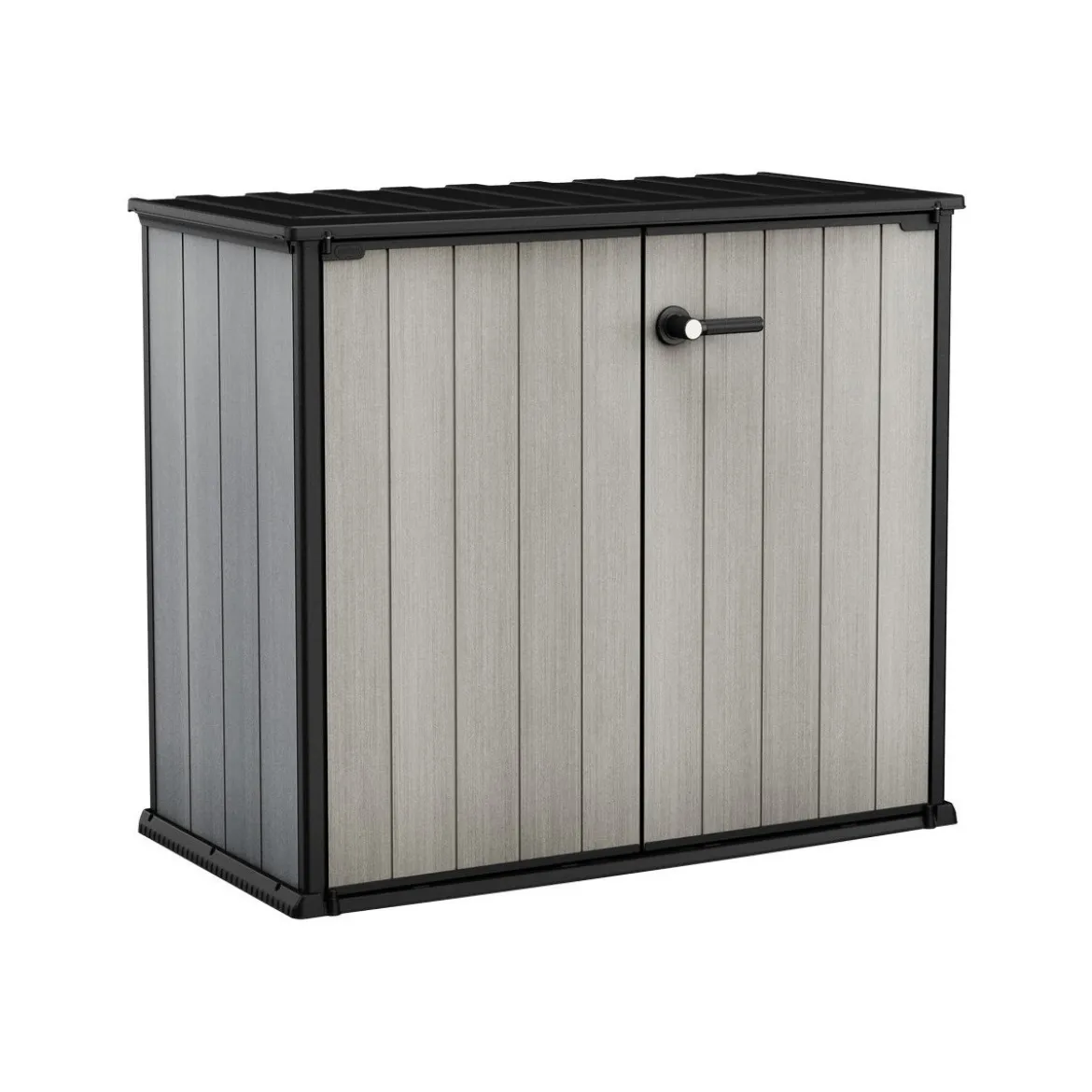 Armadio Keter da Giardino Box Esterno Officina Grigio Effetto Legno Patio Resina