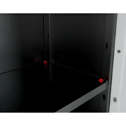 Armadio Keter Linear Resina 3 Piani Regolabili Esterno 68x39x173 cm Grigio