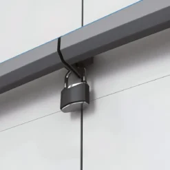 Armadio Keter Linear Resina 3 Piani Regolabili Esterno 68x39x173 cm Grigio