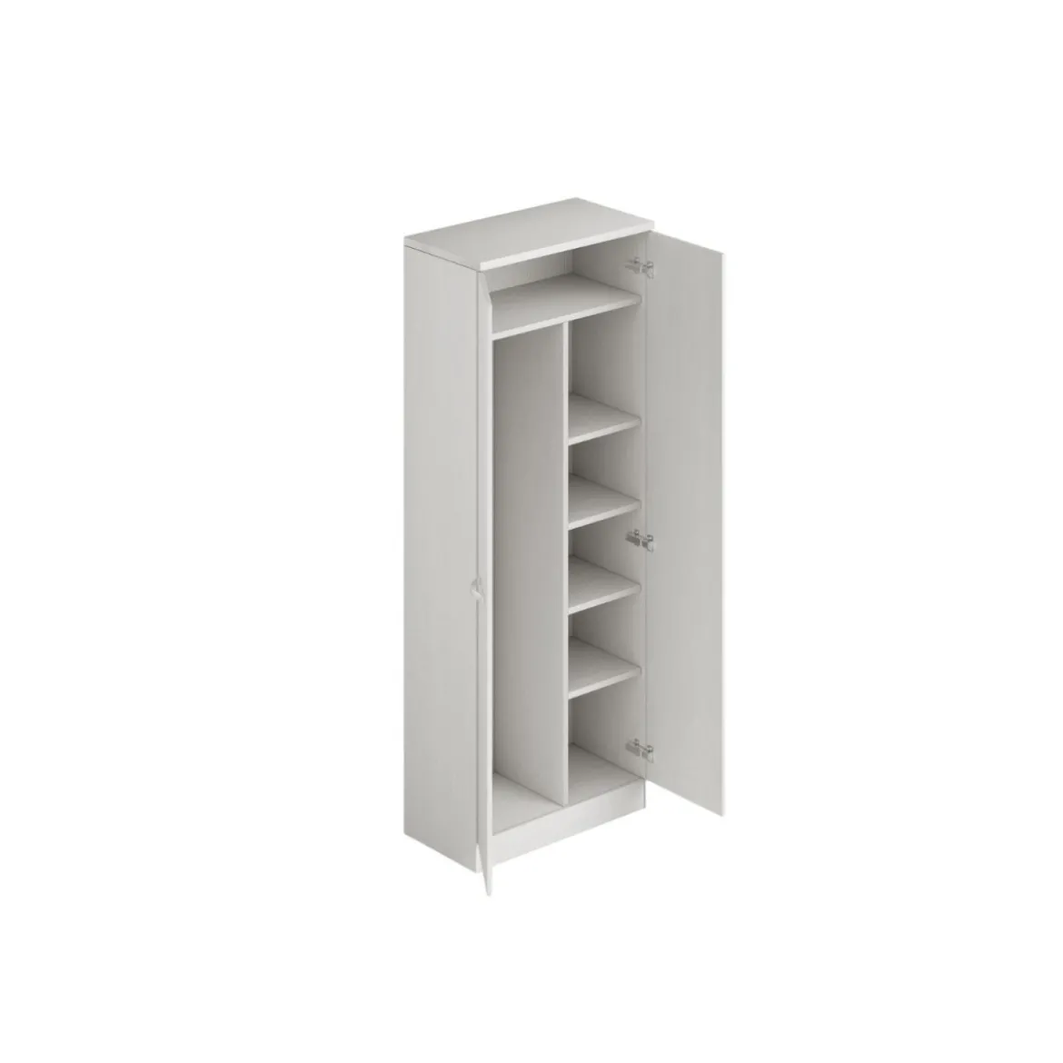 Armadio Multiuso con Ripiani Portascope in Legno 180 cm Olmo