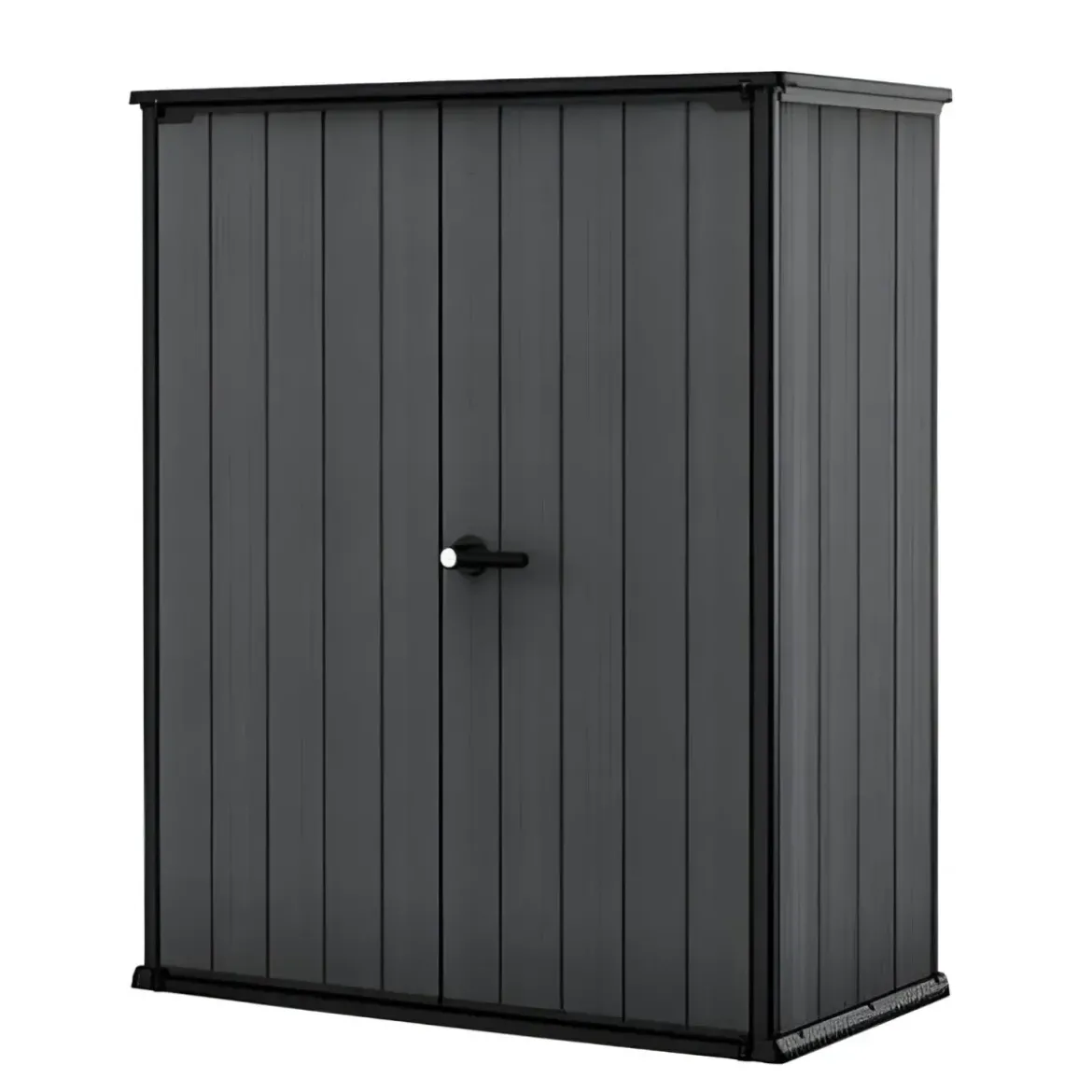 Armadio Porta Attrezzi Keter in Resina da Giardino 1400 L Evotech Grigio