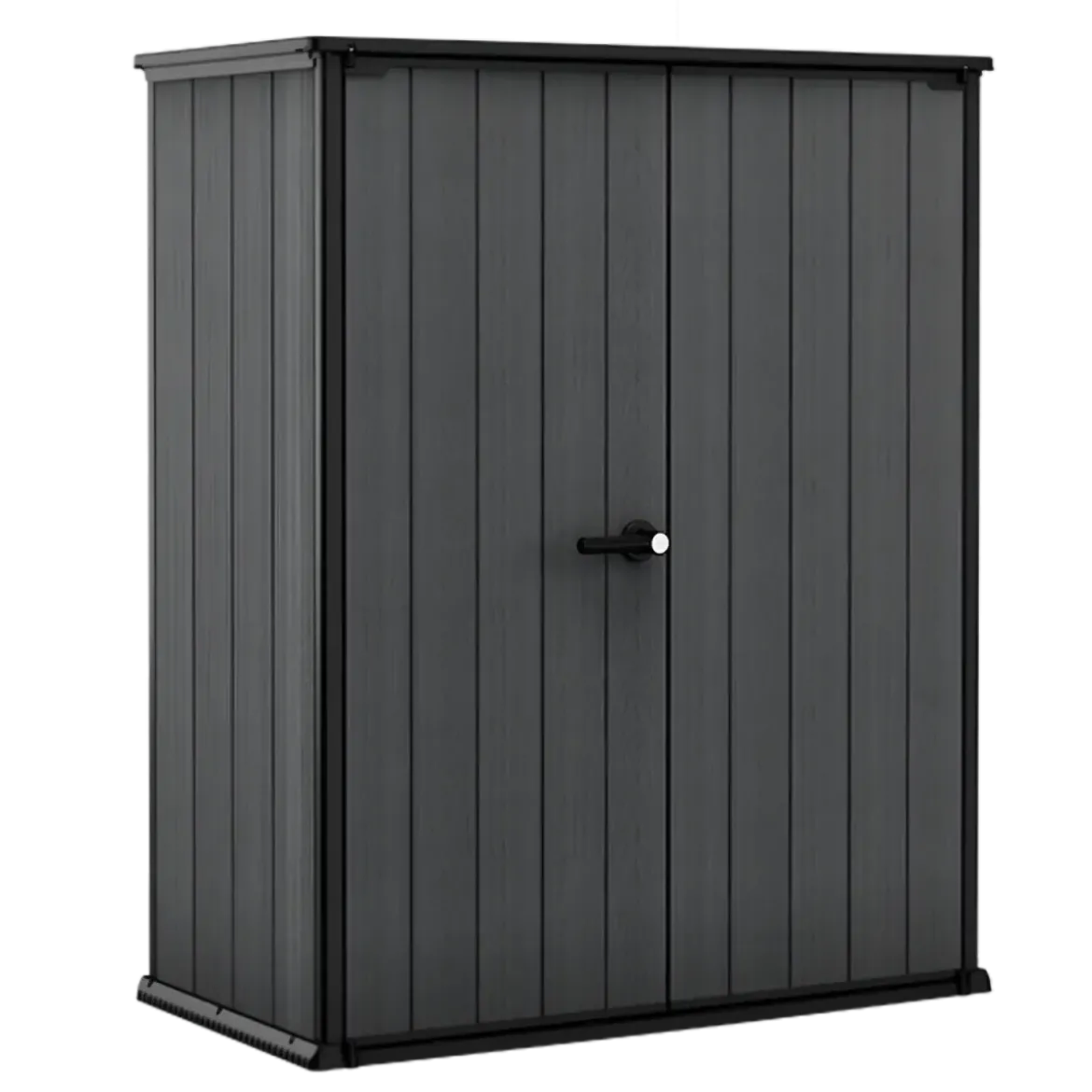 Armadio Porta Attrezzi Keter in Resina da Giardino 1400 L Evotech Grigio