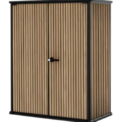 Armadio Porta Attrezzi Keter 1400L Doghe Effetto Legno da Esterno