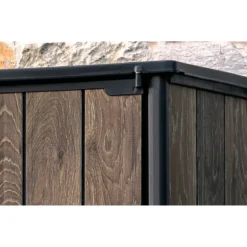 Armadio Porta Attrezzi Keter 1400L Resina Finitura Legno UV da Esterno