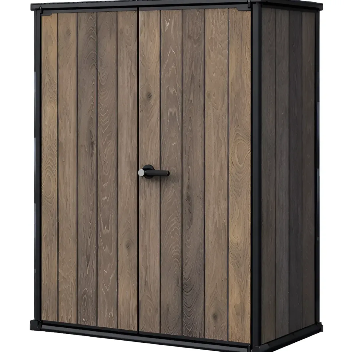 Armadio Porta Attrezzi Keter 1400L Resina Finitura Legno UV da Esterno