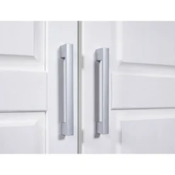 Armadio tre 3 Ante in Legno Mobile Guardaroba Bianco per Camera da Letto