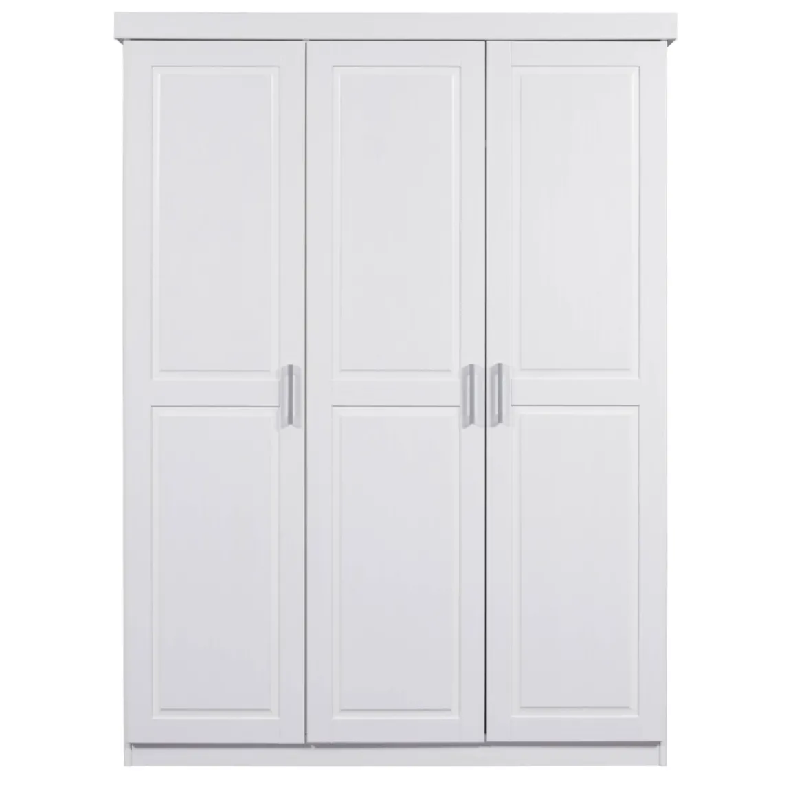 Armadio tre 3 Ante in Legno Mobile Guardaroba Bianco per Camera da Letto