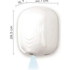 Asciugamani Elettrico a Cellula Bagno a Parete Filtro Antibatterico UV