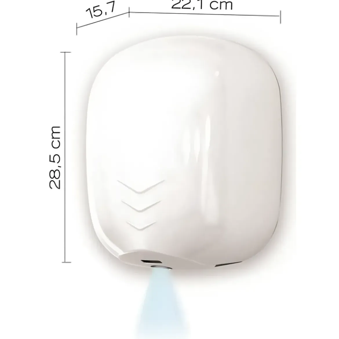 Asciugamani Elettrico a Cellula Bagno a Parete Filtro Antibatterico UV