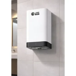 Asciugamani Elettrico Bagno a Parete ABS Bianco 400W con Sensore