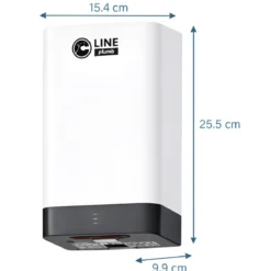 Asciugamani Elettrico Bagno a Parete ABS Bianco 400W con Sensore