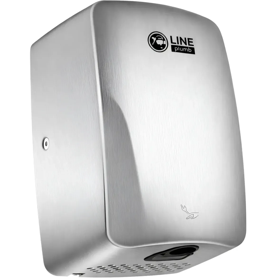 Asciugamani Elettrico da Bagno a Parete Automatico 500W Inox Satinato