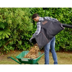 Aspiratore e Soffiatore Black&Decker con Sacco per Foglie e Rastrello