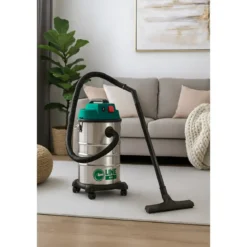 Aspiratore Solidi Liquidi 1400W 30L Acciaio Casa Garage Magazzino