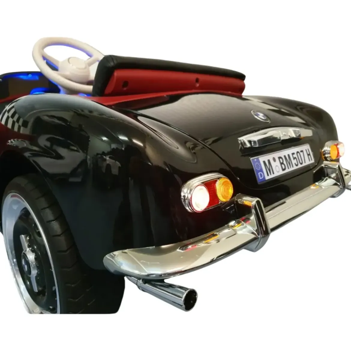 Auto BMW 507 per Bambini a Batteria Macchina Nera con Telecomando