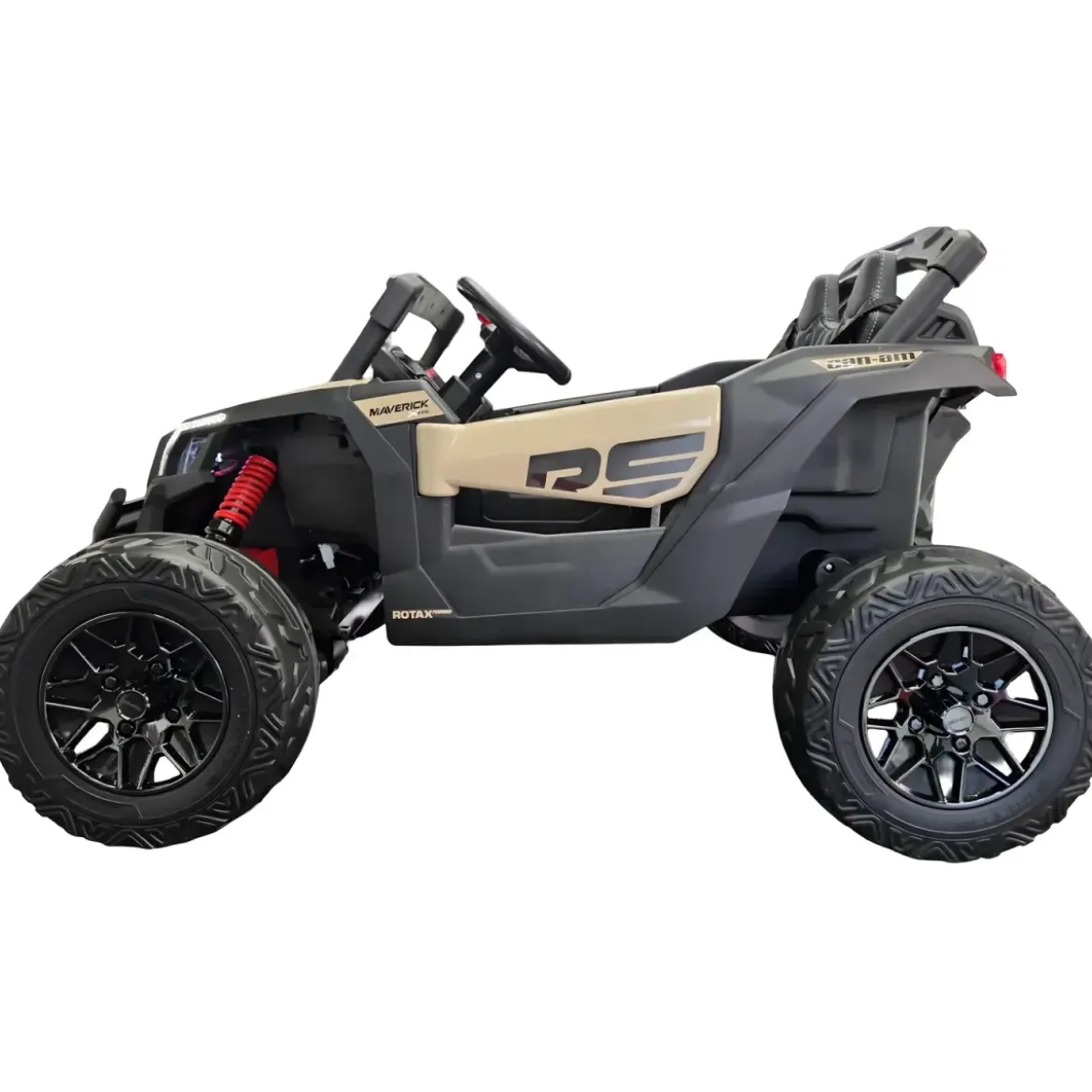 Auto Buggy Elettrico Fuoristrada per Bambini 12V Cachi Telecomando