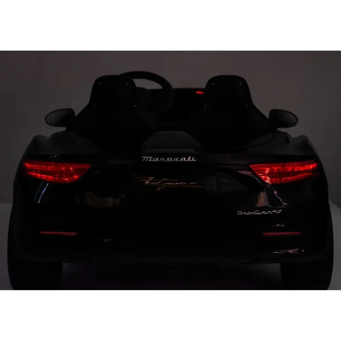 Auto Elettrica Bambini Maserati Folgore 2 Posti 12V Nero Doppio Motore