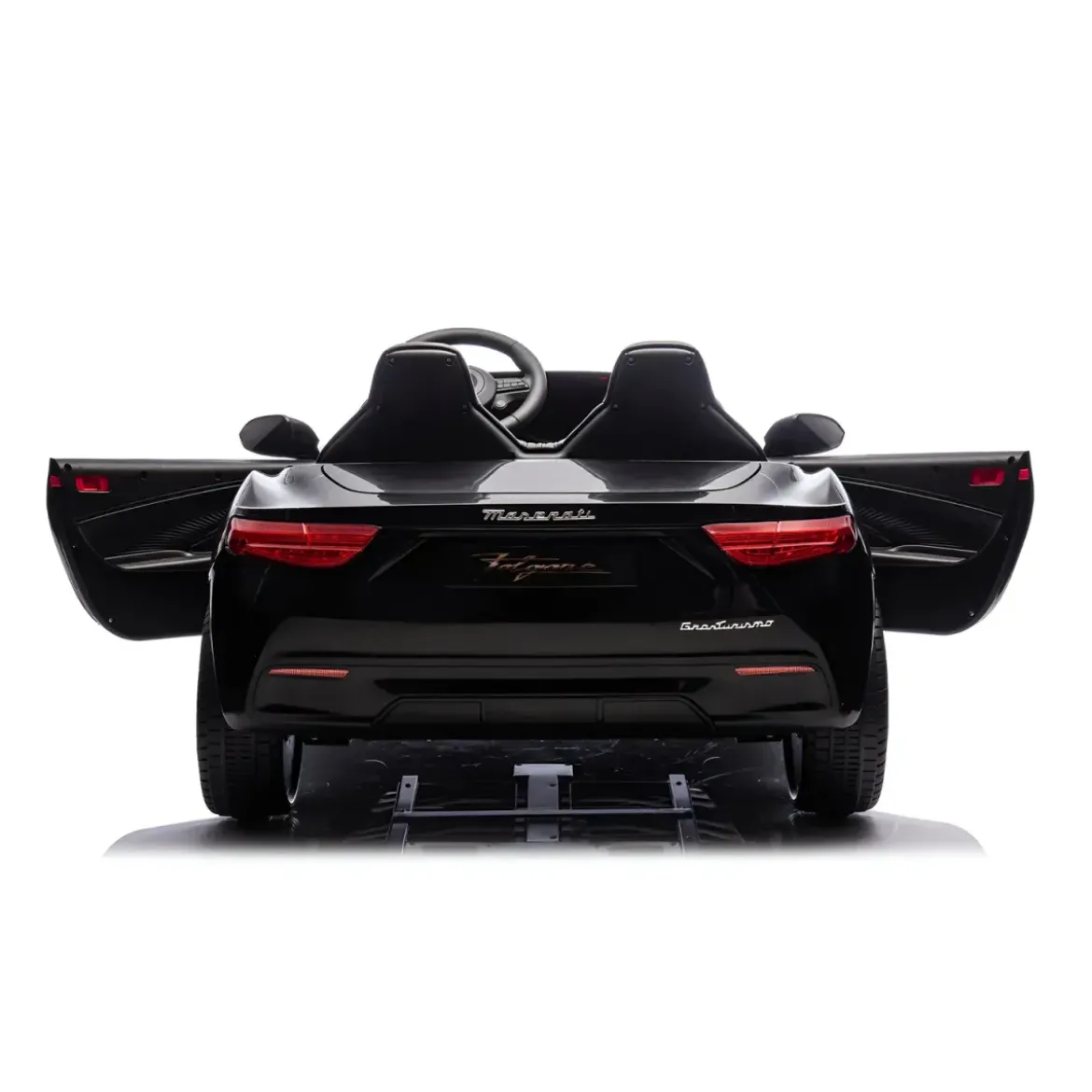 Auto Elettrica Bambini Maserati Folgore 2 Posti 12V Nero Doppio Motore
