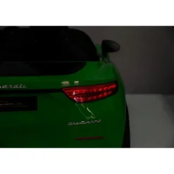 Auto Elettrica Bambini Maserati Folgore 2 Posti 12V Verde Doppio Motore