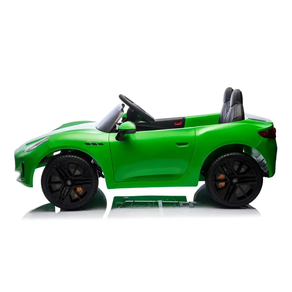Auto Elettrica Bambini Maserati Folgore 2 Posti 12V Verde Doppio Motore