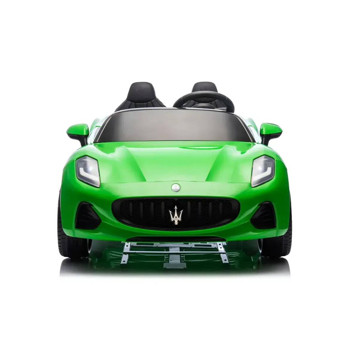 Auto Elettrica Bambini Maserati Folgore 2 Posti 12V Verde Doppio Motore