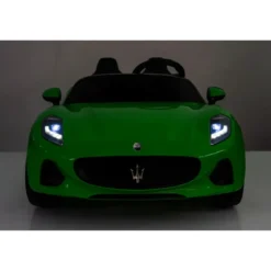 Auto Elettrica Bambini Maserati Folgore 2 Posti 12V Verde Doppio Motore