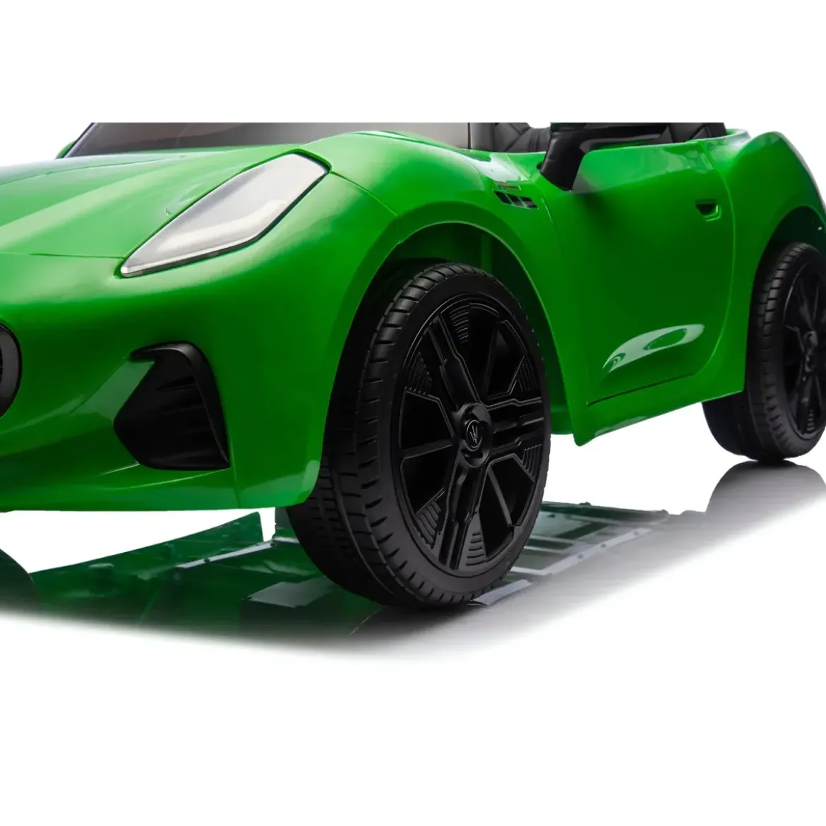 Auto Elettrica Bambini Maserati Folgore 2 Posti 12V Verde Doppio Motore