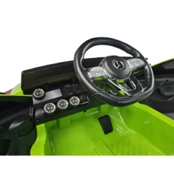 Auto Elettrica Bambini Mercedes CLA 12V Verde con Telecomando e LED