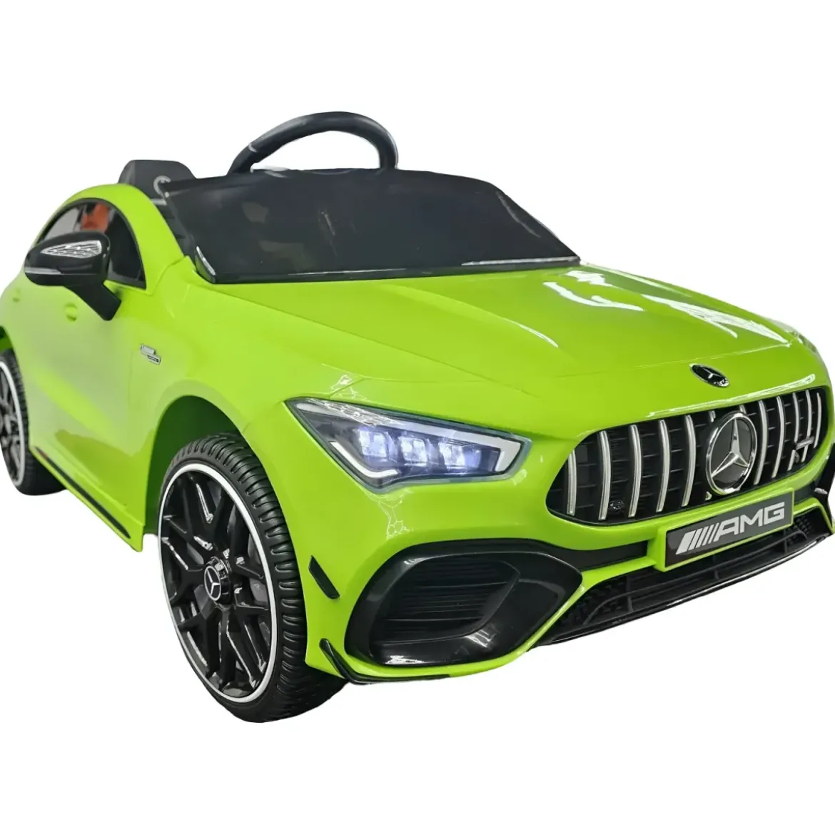 Auto Elettrica Bambini Mercedes CLA 12V Verde con Telecomando e LED