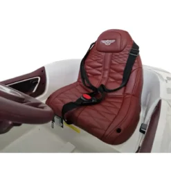 Auto Elettrica Bambini 12V Bianco Telecomando e Cinture a 3 Punti