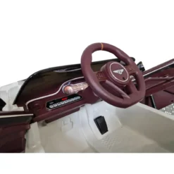Auto Elettrica Bambini 12V Bianco Telecomando e Cinture a 3 Punti