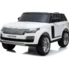 Auto Elettrica Bambini 12V Range Rover Bianco Telecomando Sospensioni