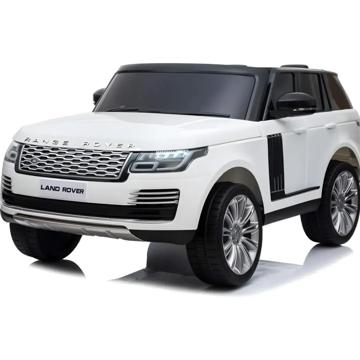 Auto Elettrica Bambini 12V Range Rover Bianco Telecomando Sospensioni