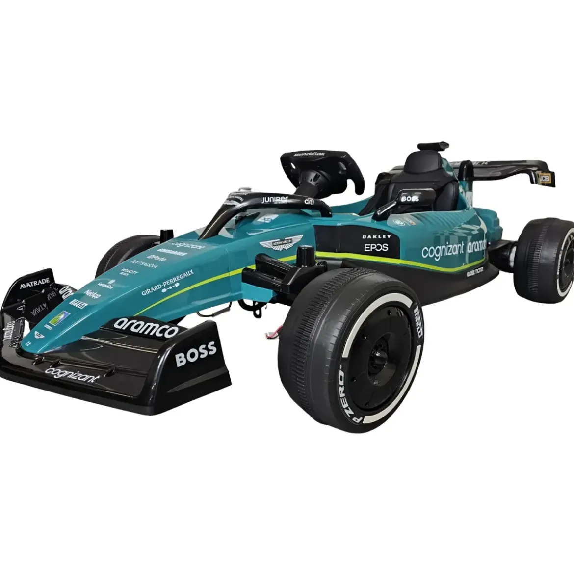 Auto Elettrica per Bambini Aston Martin 24V Verde con Telecomando