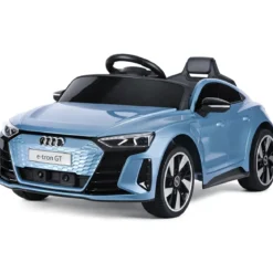 Auto Elettrica per Bambini Audi eTron GT Azzurro con Radiocomando LED