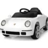 Auto Elettrica per Bambini Bianco Porsche Tuning Ruf Telecomando e LED