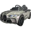 Auto Elettrica per Bambini BMW Grigio 12V Sedile in Pelle Telecomando