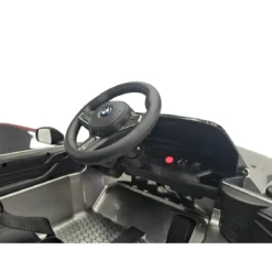 Auto Elettrica per Bambini BMW Grigio 12V Sedile in Pelle Telecomando