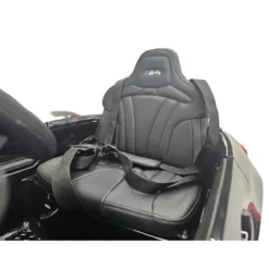 Auto Elettrica per Bambini BMW M4 Nero 12V Sedile in Pelle e Telecomando