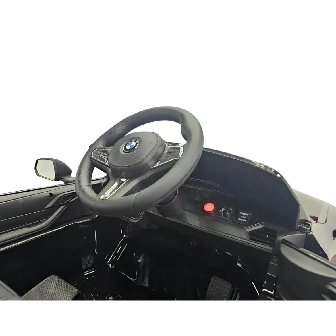 Auto Elettrica per Bambini BMW M4 Nero 12V Sedile in Pelle e Telecomando