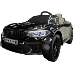 Auto Elettrica per Bambini Doppio Motore 24V BMW M5 Nero Metallizzato