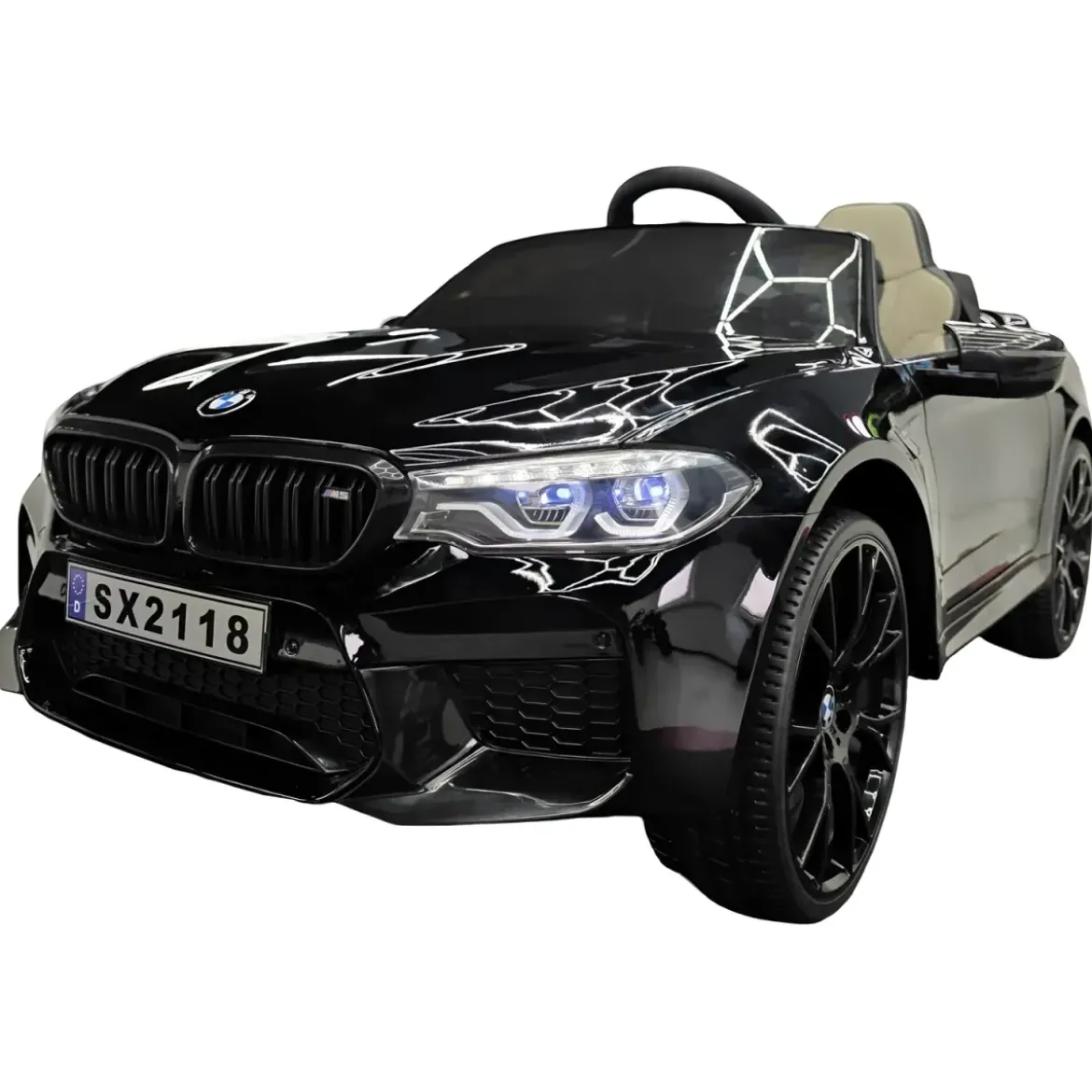 Auto Elettrica per Bambini Doppio Motore 24V BMW M5 Nero Metallizzato