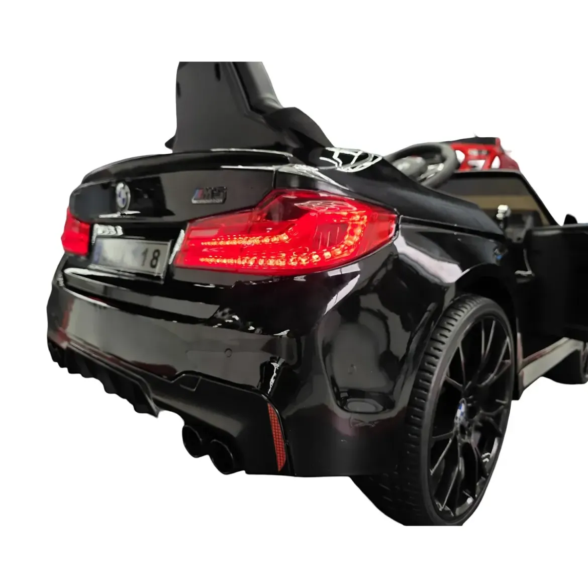 Auto Elettrica per Bambini Doppio Motore 24V BMW M5 Nero Metallizzato