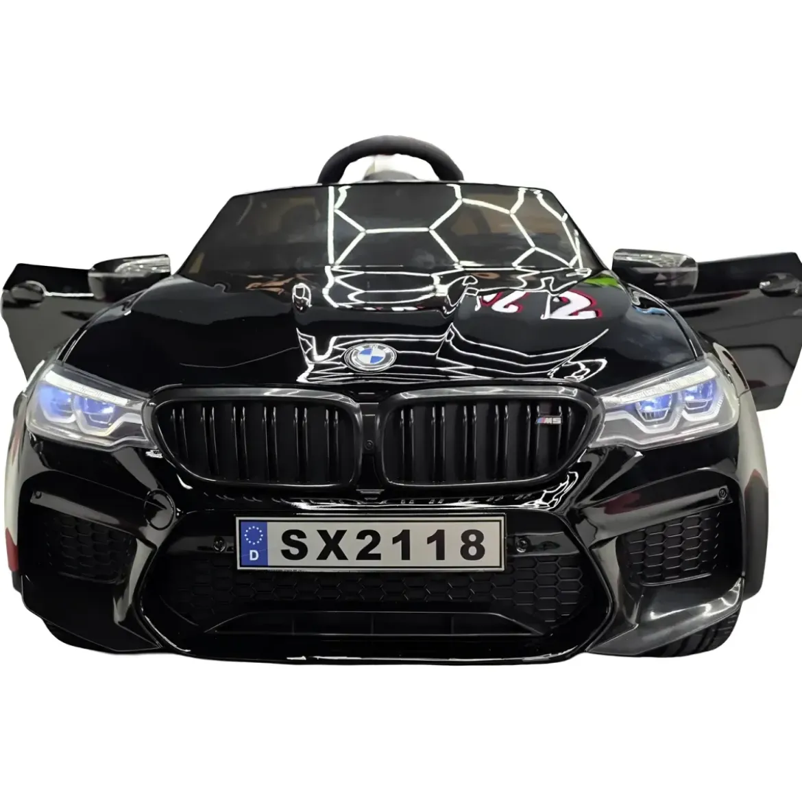 Auto Elettrica per Bambini Doppio Motore 24V BMW M5 Nero Metallizzato