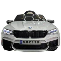 Auto Elettrica per Bambini Doppio Motore 24V BMW M5 Grigio Metallizzato