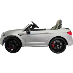 Auto Elettrica per Bambini Doppio Motore 24V BMW M5 Grigio Metallizzato